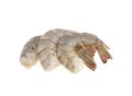 Fresh shrimp prawn isolated on white background Royalty Free Stock Photo