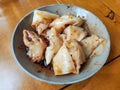 Fresh Sichuan dumplings with red oil