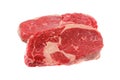 Fresh Sirloin steak, isolated on a white Royalty Free Stock Photo