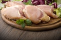 Fresh skinless chicken Royalty Free Stock Photo