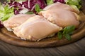 Fresh skinless chicken Royalty Free Stock Photo