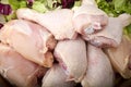 Fresh skinless chicken