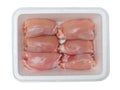 Fresh skinless chicken thighs Royalty Free Stock Photo