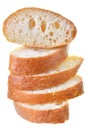 Fresh slice bread isolated Royalty Free Stock Photo