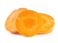 Fresh slice of carrot Royalty Free Stock Photo