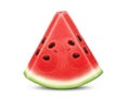 Fresh slice of watermelon Royalty Free Stock Photo