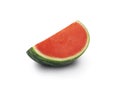 Watermelon slice on white background Royalty Free Stock Photo