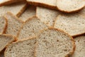 Fresh sliced bread in full frame macro photo Royalty Free Stock Photo