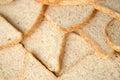 Fresh sliced bread in full frame macro photo Royalty Free Stock Photo