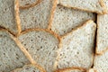 Fresh sliced bread in full frame macro photo Royalty Free Stock Photo
