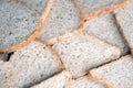 Fresh sliced bread in full frame macro photo Royalty Free Stock Photo