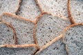 Fresh sliced bread in full frame macro photo Royalty Free Stock Photo