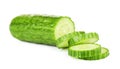 Fresh Sliced Cucumber Royalty Free Stock Photo
