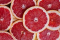 Fresh sliced grapefruit