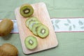 Fresh sliced kiwi fruit Royalty Free Stock Photo