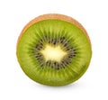 Fresh sliced kiwi fruit isolated on white background Royalty Free Stock Photo