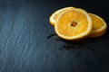 Fresh sliced oranges Royalty Free Stock Photo