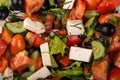 Fresh sliced vegetables Greek salad