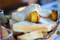 Fresh sliced white bread in the basket Royalty Free Stock Photo