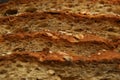 Close-up of bread crust. Fresh slices of bread. Royalty Free Stock Photo