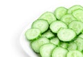 Fresh slices cucumber Royalty Free Stock Photo