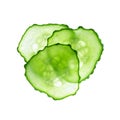 Fresh slices cucumber Royalty Free Stock Photo