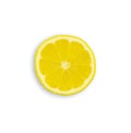 Fresh slices of lemon on a white background. Isolate Royalty Free Stock Photo