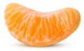 Fresh slices of peeled tangerine