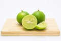 Fresh slide limes fruit