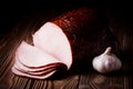 Fresh smoked ham Royalty Free Stock Photo