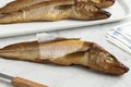 Fresh smoked whiting fish