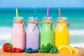 Fresh smoothies Royalty Free Stock Photo