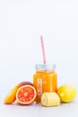 Fresh smoothy orange drink Royalty Free Stock Photo