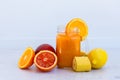 Fresh smoothy orange drink Royalty Free Stock Photo