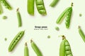 Fresh snap peas isolated Royalty Free Stock Photo