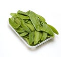 Fresh Snap Peas isolated on White background Royalty Free Stock Photo