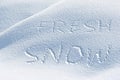 Fresh Snow Royalty Free Stock Photo