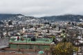 Fresh snow fall view in Champawat city Uttarakhand India looking awesome and beautiful nature Royalty Free Stock Photo