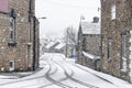 Fresh Snowfall British Town Royalty Free Stock Photo