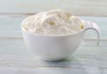Fresh sour cream Royalty Free Stock Photo