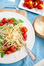 Fresh spaghetti meal Royalty Free Stock Photo