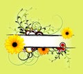 Fresh spring abstract floral background