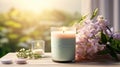 fresh spring candle Royalty Free Stock Photo