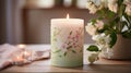 fresh spring candle Royalty Free Stock Photo