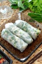 Fresh spring roll Royalty Free Stock Photo