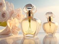 Fresh spring romantic image stylish parfume. ai generative