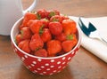 Fresh Srawberries in a bowl Royalty Free Stock Photo
