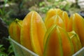 fresh starfruit or carambola (Averrhoa carambola)