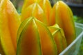 fresh starfruit or carambola (Averrhoa carambola)