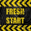 Fresh start sign Royalty Free Stock Photo